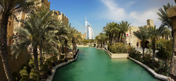 photo-of-dubai-building-with-palm-trees