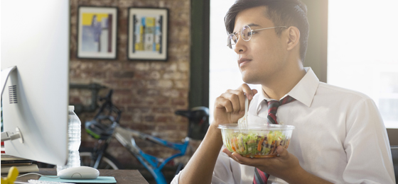 Guy with food