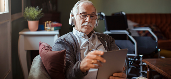 senior male telehealth