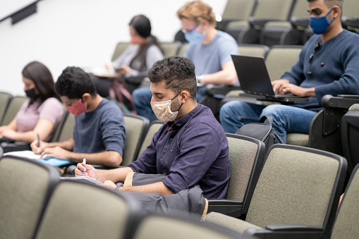 students in lecture hall